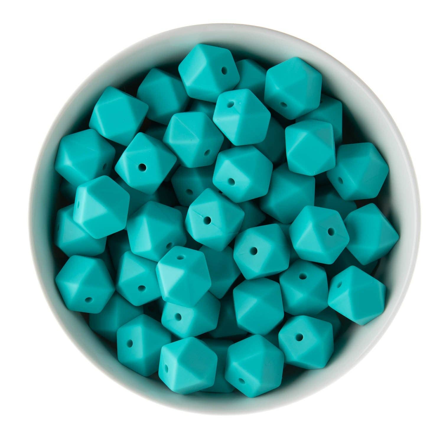 Cara & Co Silicone Craft Supply – wholesale Beads – 14mm Hexagon Silicone Beads45