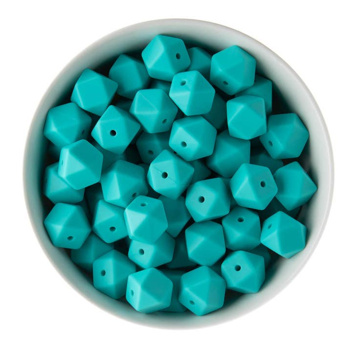 Cara & Co Silicone Craft Supply - Wholesale Beads - 14mm Hexagon Silicone Beads46