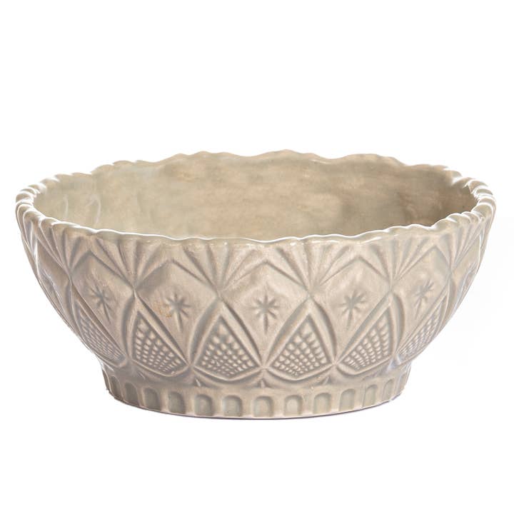 CMK Vintage Inspired Handmade Ceramic Small Bowl ,Taupe for wholesale by Coppermill Kitchen LLC