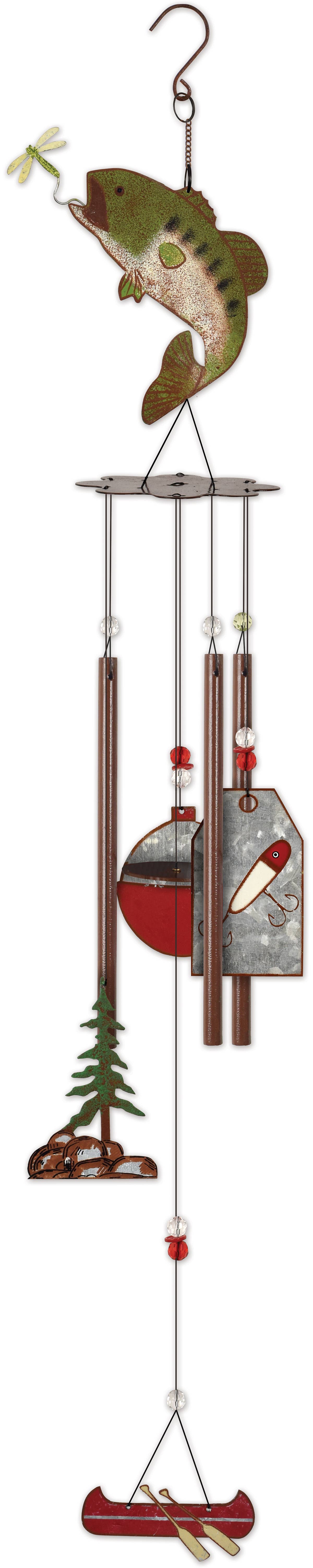Sunset Vista Designs - Wholesale Wind Chime - Catch of the Day, Rustic Bass Wind Chime6