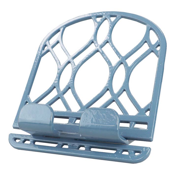 ShopBobbys - Wholesale Book Holder - Home Basics Iris Collection Cast Iron Tablet and Cookbook Holder Stand, Slate Blue1