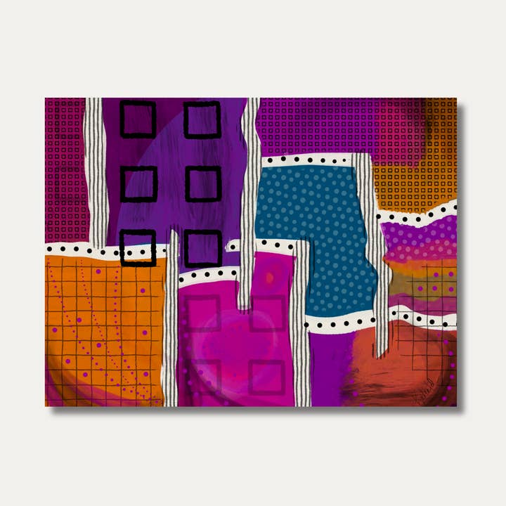 Art Print 8x10 – Giclée Abstract Urban Cityscape – Unframed for wholesale by Wild Thorn Collective