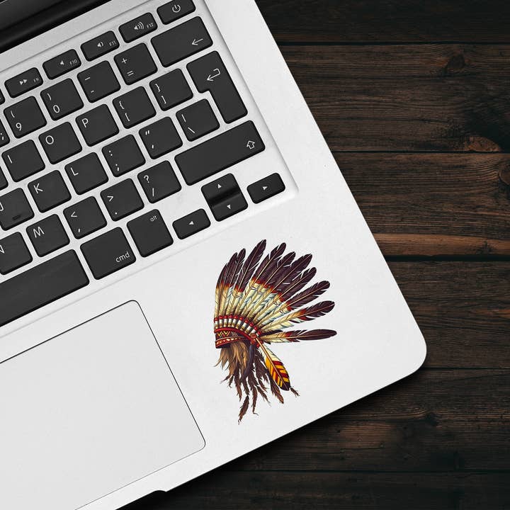 PiggyPrintStickers - Wholesale Sticker - Cultural Sticker | Native Headdress | Durable Vinyl Decal3