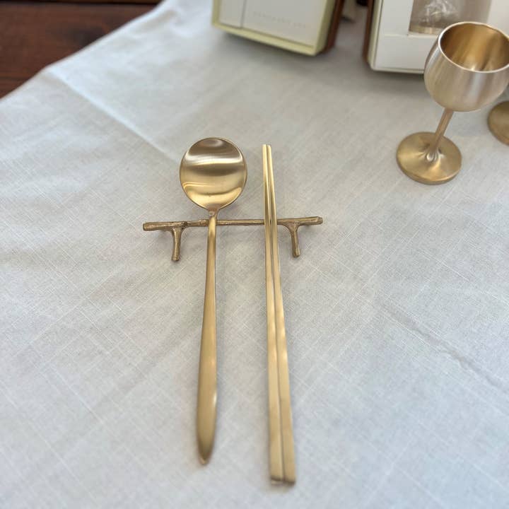 Korea Table - Wholesale Spoon Rest - Spoon Rest Cutlery Rest - Korean Premium Bronzeware
