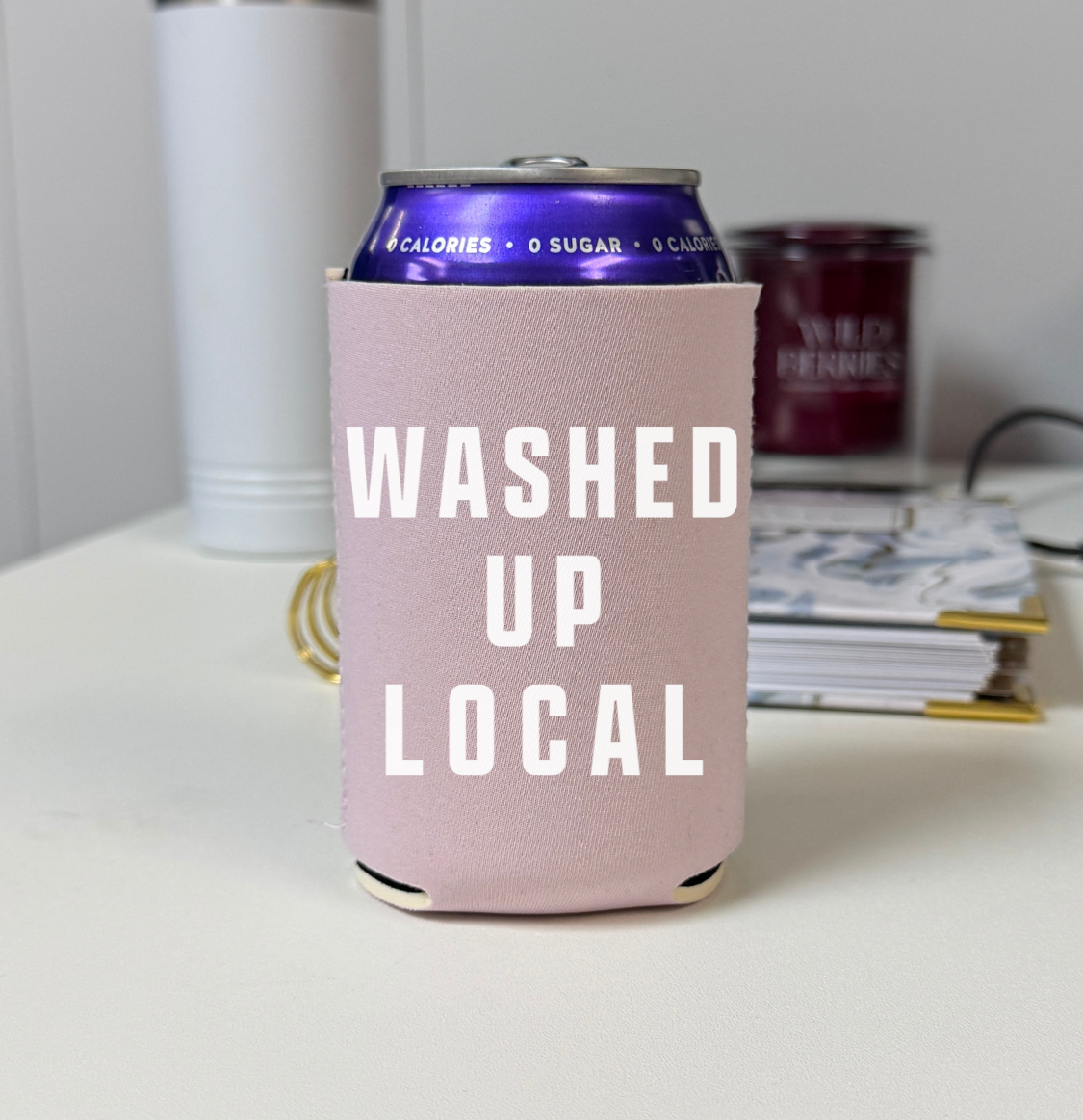 Clover + Cotton Co - Wholesale Drink Huggers & Koozies - Washed Up Local Drink Hugger3