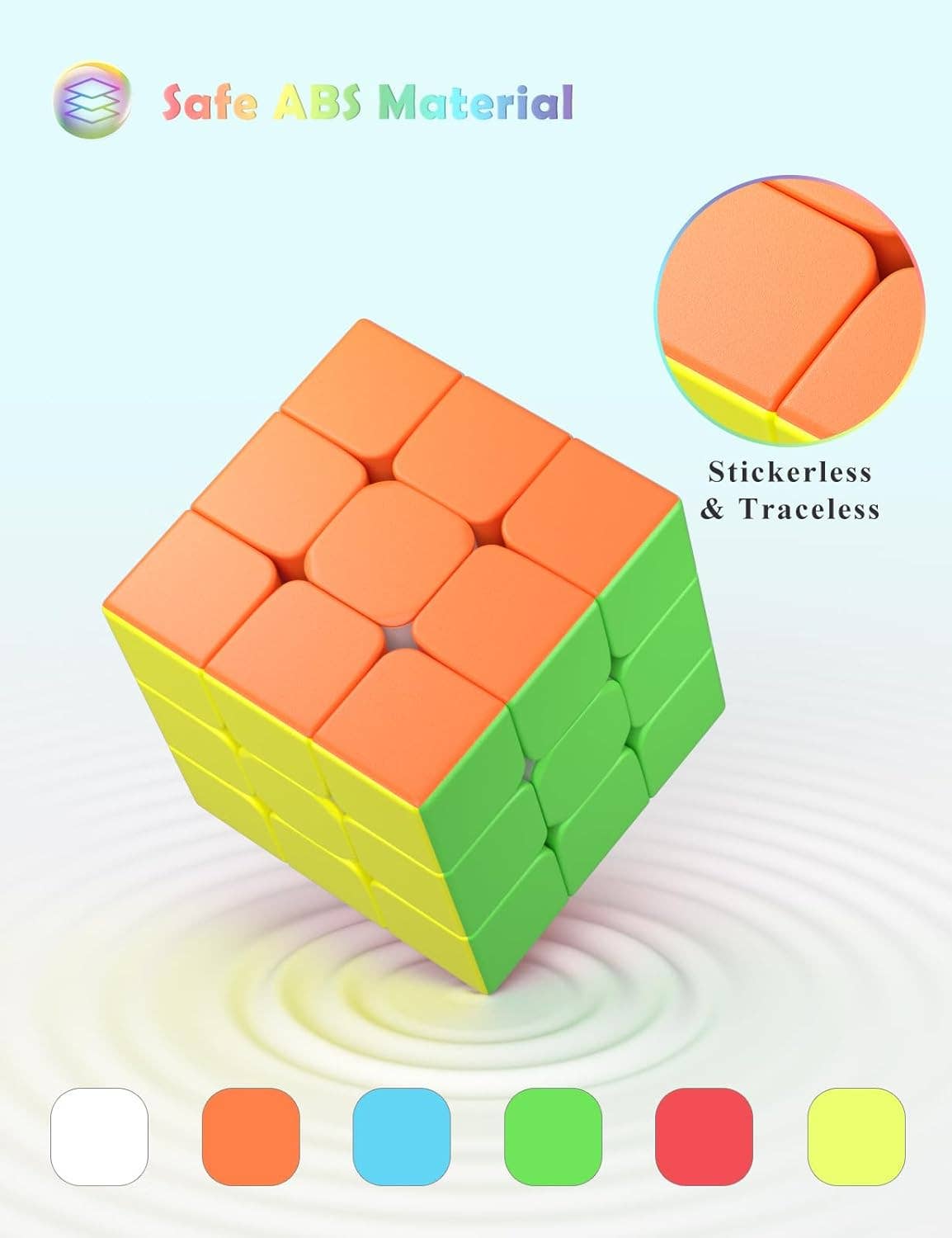 Toyventures - Wholesale Puzzle - Kids - 3x3 Speed Cube Puzzle Rubiks Stickerless Kids toy1