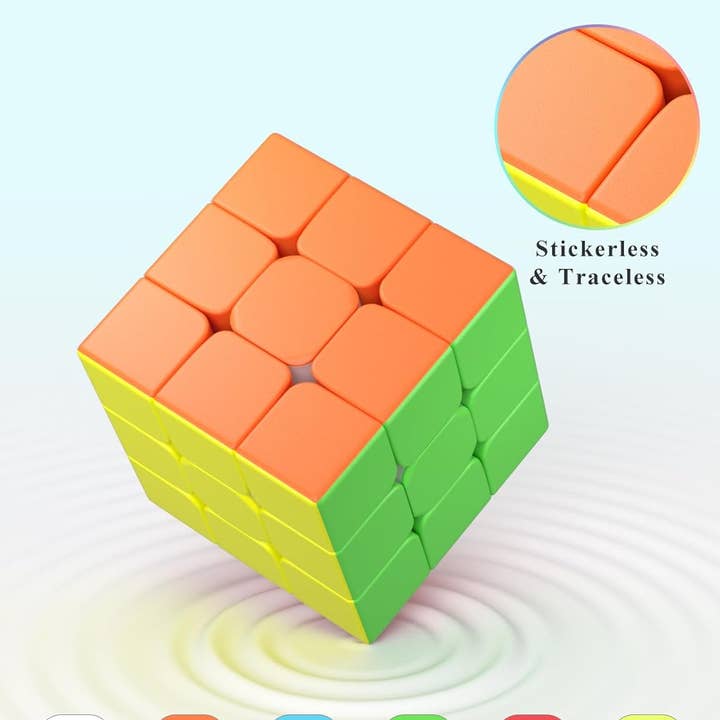 Toyventures - Wholesale Puzzle - Kids - 3x3 Speed Cube Puzzle Rubiks Stickerless Kids toy1