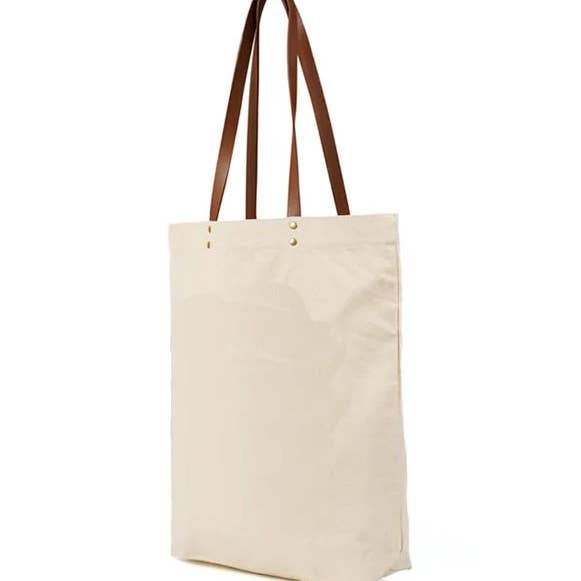 Maggie G - Venta al por mayor Bolsa de asa- Mujer - Bolsa de lona con asas de cuero, bolsa ecológica, reutilizable1