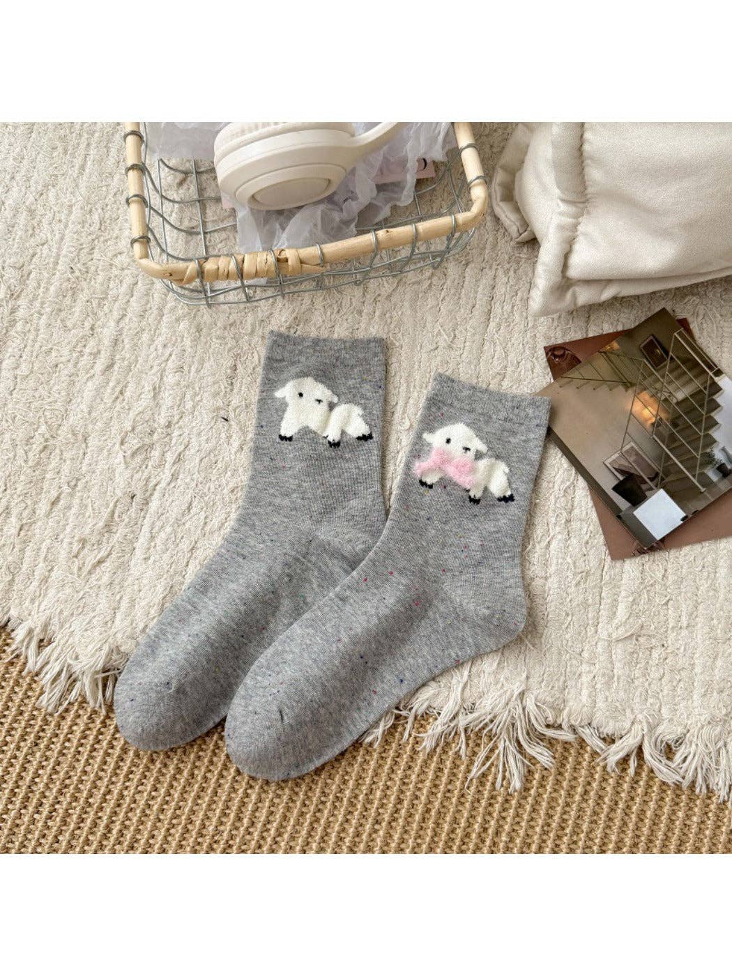 Funkyrel® Atzbranding Limited - Vendita all'ingrosso Calzini - Donna - Rufia - Calzini Invernali da Donna con Motivo di Animali Cartoon5