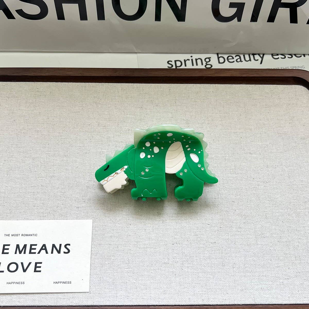 ACCITY - Wholesale Hair Clip - Women's - New Cartoon Dinosaur Hair Clip – Stegosaurus_CWAHA57240