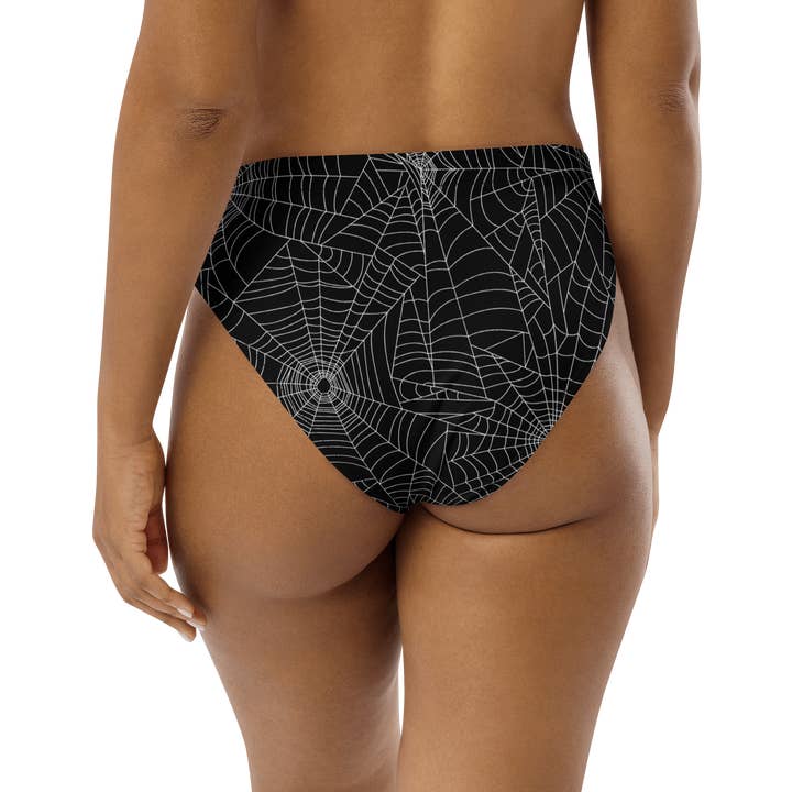 Goth Cloth Co. - Wholesale Swim Bottoms - Women's - Web Weaver Sport High-Waisted Bikini Bottom