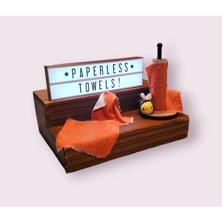 Desco Collective - Venta al por mayor Paño de cocina - Paquete de 5 toallas de papel reutilizables (menos)