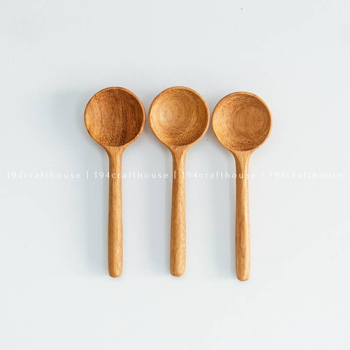 194 Craft House - Wholesale Measuring Spoon - Tiny Wooden Salt, Sugar Spoons - Measuring Spoons