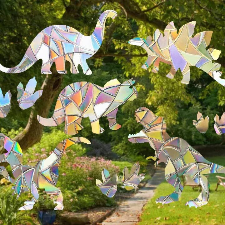 Mustard Tiger - Vendita all'ingrosso Acchiappasole - Pacchetto Suncatcher a forma di dinosauro