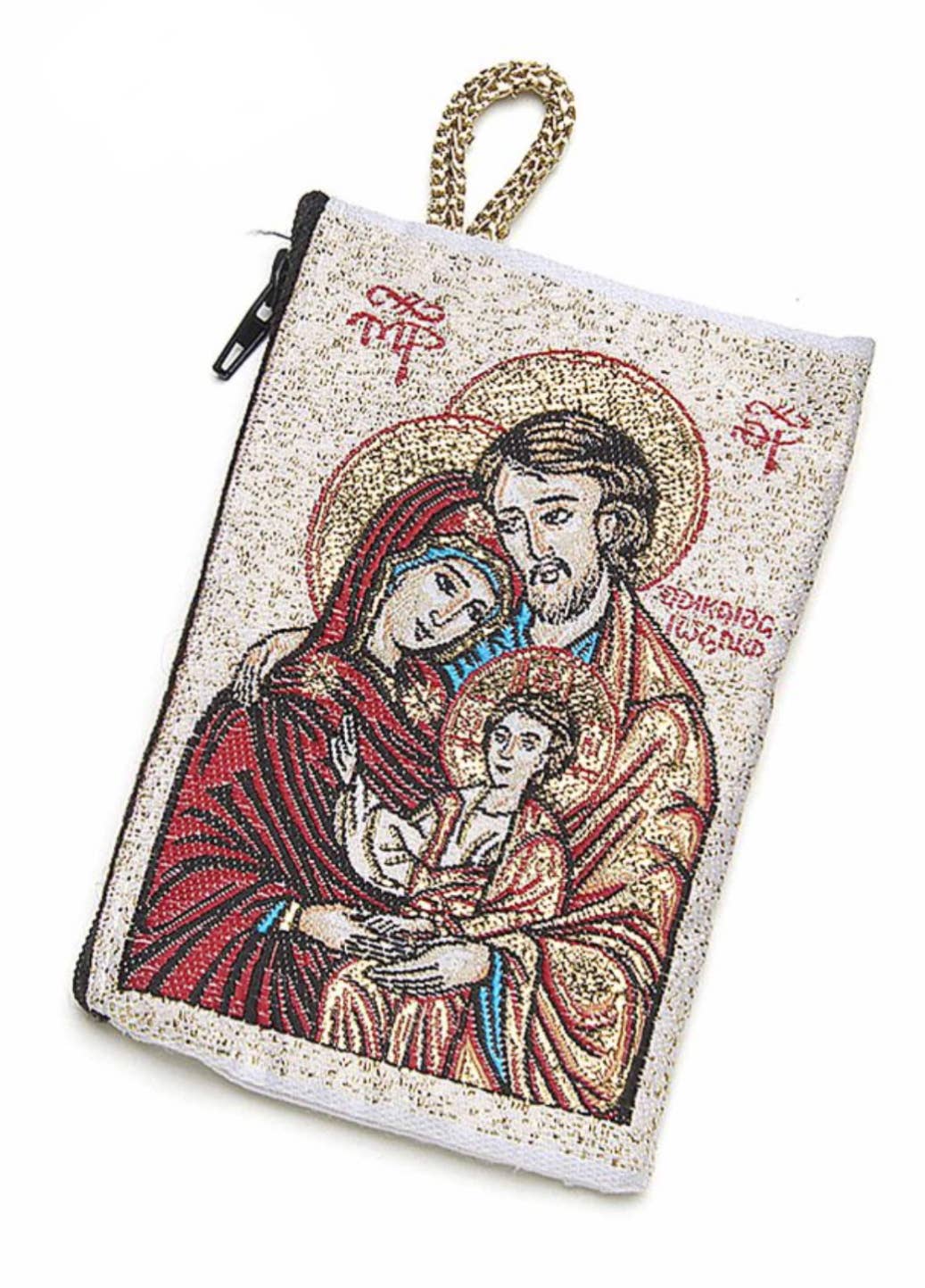 Costa Articoli Religiosi - Venta al por mayor Bolso pequeño - Mujer - Bolsa para rosario de tela bordada 11 x 7,5 cm con varios motivos3