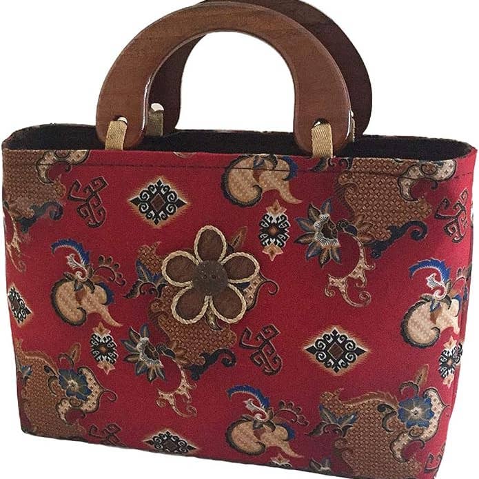 OMA - Eclectic Home - Wholesale Tote Bag - Women's - Batik Fabric Vintage Bohemian Tote Bag Purse - Multi Color