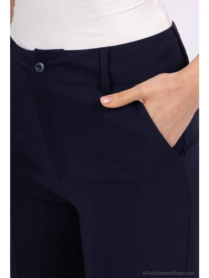 Afinity - Wholesale Suit Pants - Women's - Women's palazzo tailored pants A3306PT – flare cut9