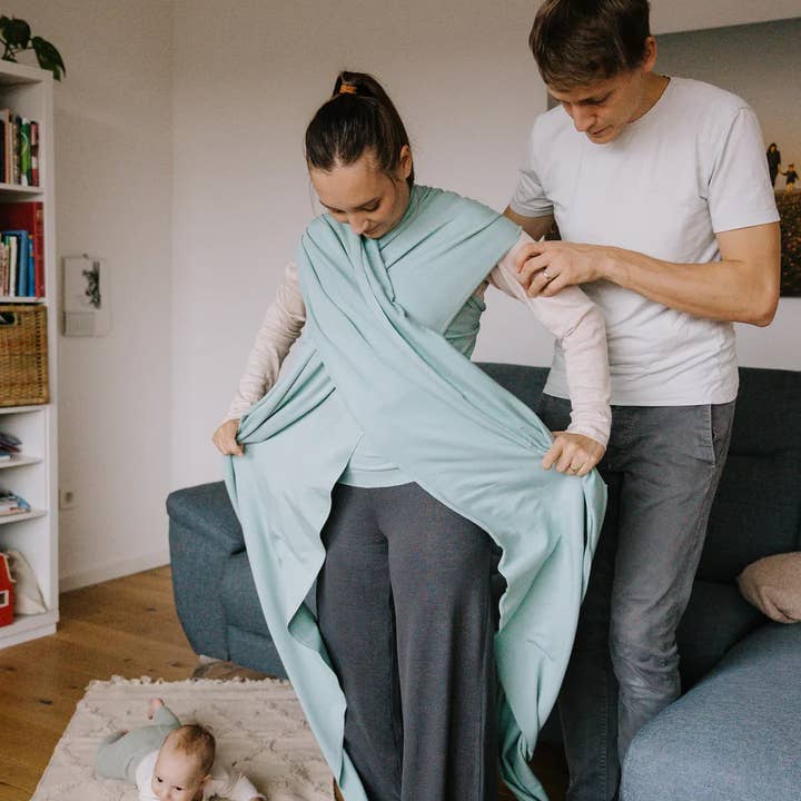 Boba - Wholesale Baby Wrap/Sling - Boba Serenity Baby Wrap Sea Mist3