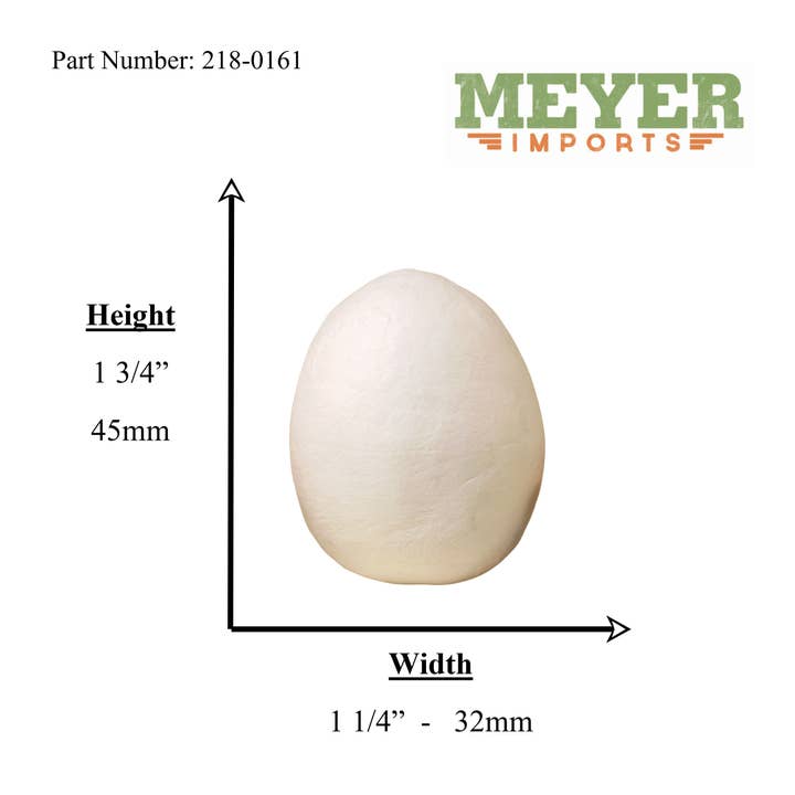 Large White Spun Cotton Eggs, 6-Pack for wholesale on Faire7