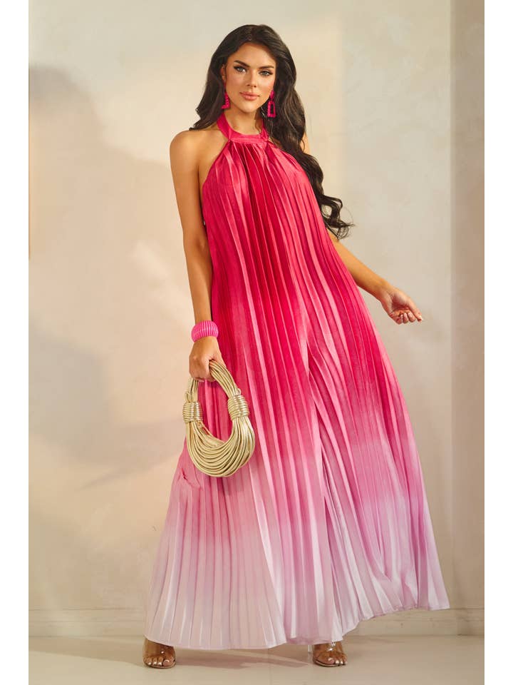 The Sang – wholesale Jumpsuit - Dam – OMBRE HALTER VECKAD JUMPSUIT