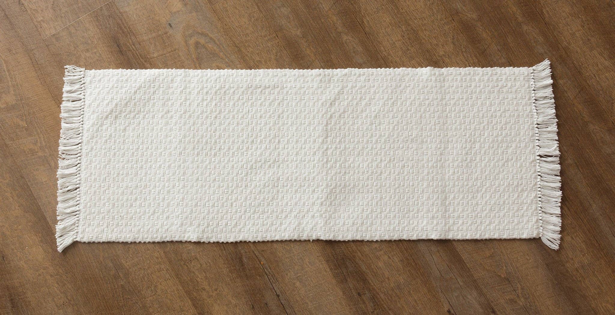 Audrey's Home & Gift - Wholesale Table Runner - Woven Cotton Table Runner With Fringe (Pk/02)