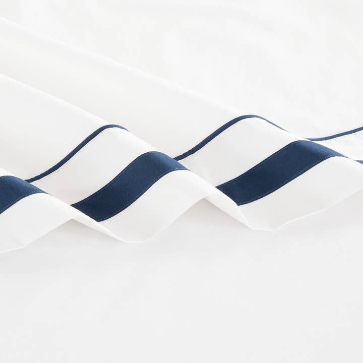 Mélange Home - Wholesale Sheet Set - Classic Double Border Percale Cotton Sheet Set11