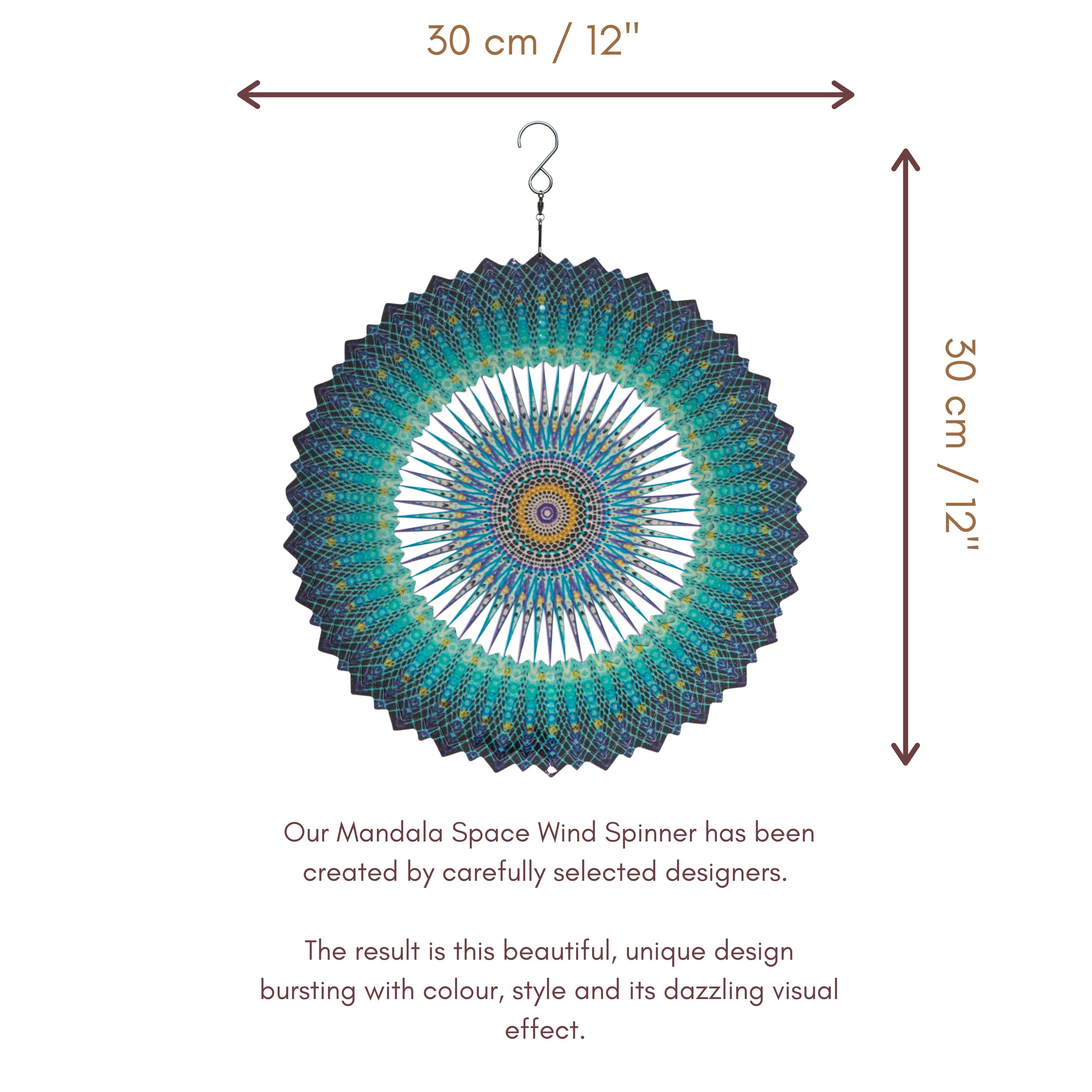 TWS Trading Limited – wholesale Wind spinner – 12'' Mandala Space Wind Spinner1