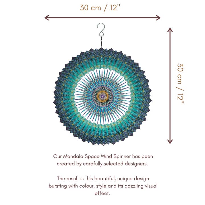 TWS Trading Limited – wholesale Wind spinner – 12'' Mandala Space Wind Spinner1