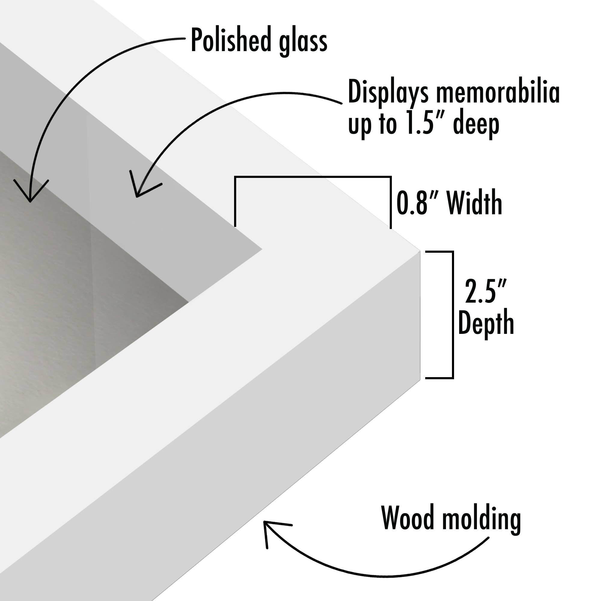 Americanflat - Wholesale Picture Frame - Americanflat Shadow Box Frame with Box Molding42