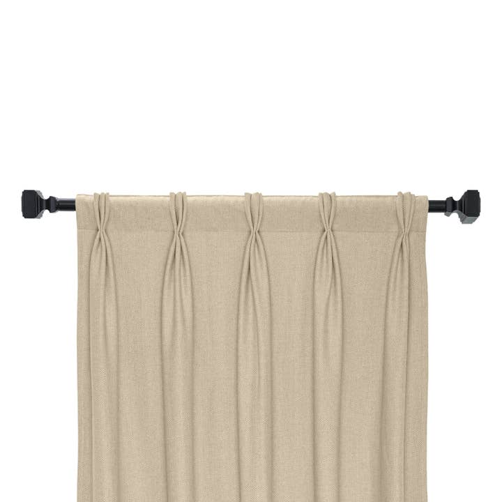 Amore Beauté - Venta al por mayor Cortinas - Cortina plisada en forma de V, cortinas de triple pliegue en espiga