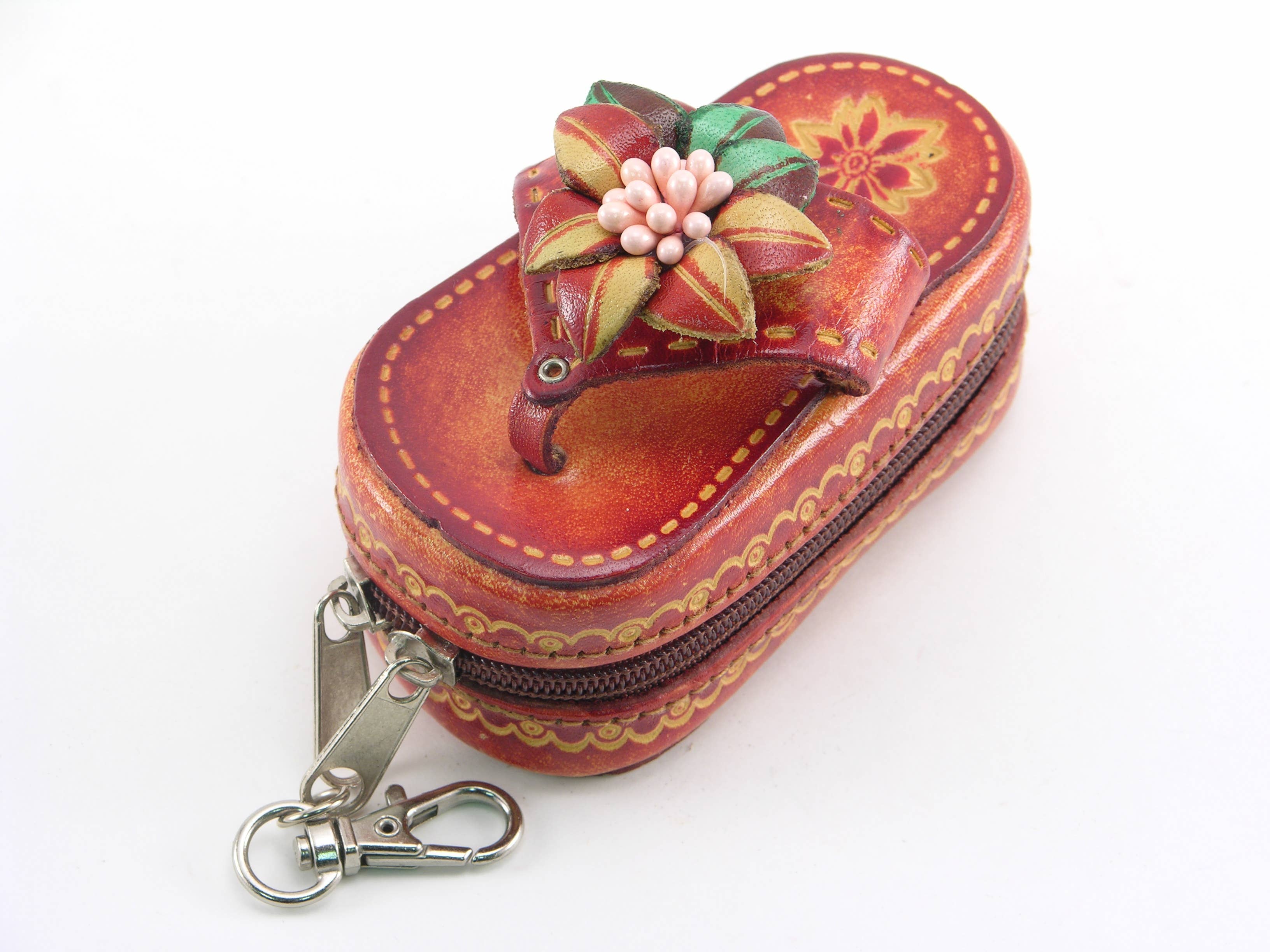 Sunflower Handmade leather inc - Wholesale Coin Purse - Women's - Handmade Leather Sandal Lipstick Case Coin Purse0