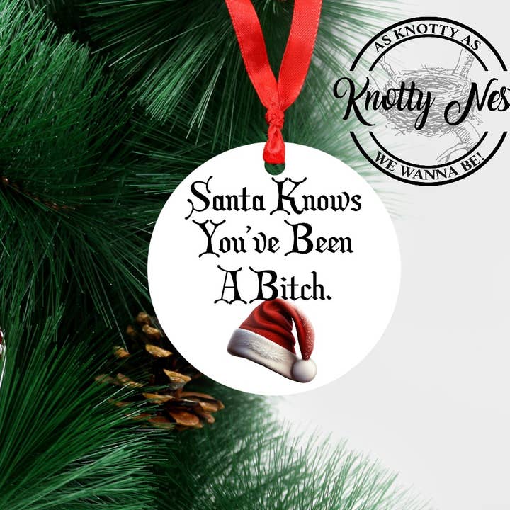 Santa sabe que has sido adorno. para venta al por mayor de Knotty Nest