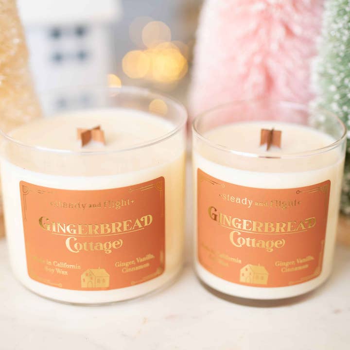 Gingerbread Cottage Candle for wholesale by steady and flight