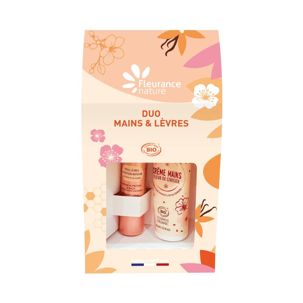 Fleurance Nature - Wholesale Gift Box - Cherry Blossom Hands and Lips Duo2