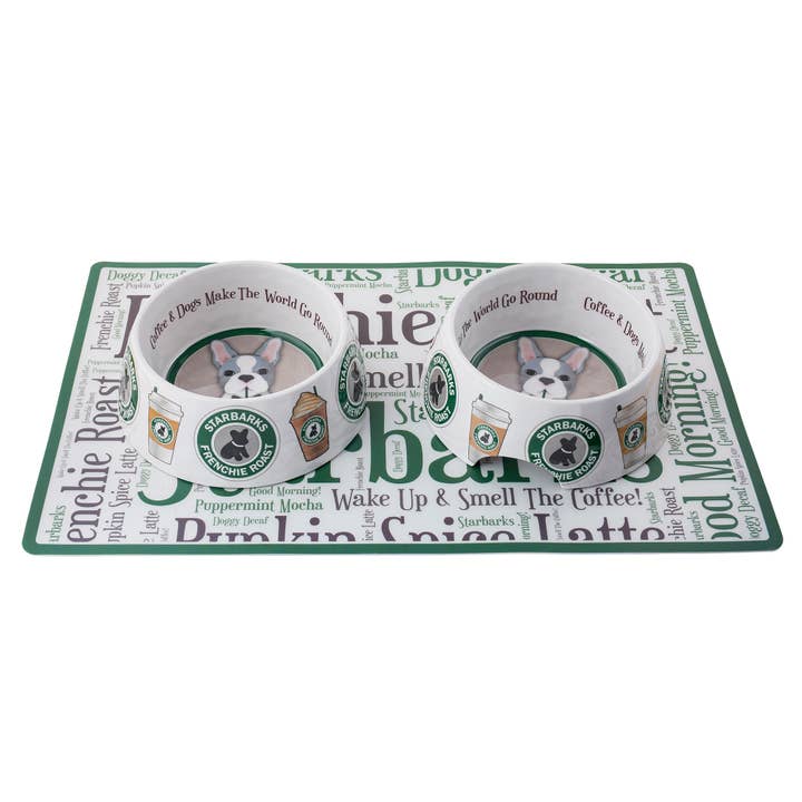 Haute Diggity Dog - Wholesale Pet Bowl - Cat/Dog - Starbarks Bowls & Placemat Dog Food Bowl