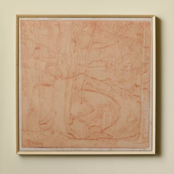 Painting In Het Bos by Jan Toorop Framed Wall Art on Canvas for wholesale by Morel