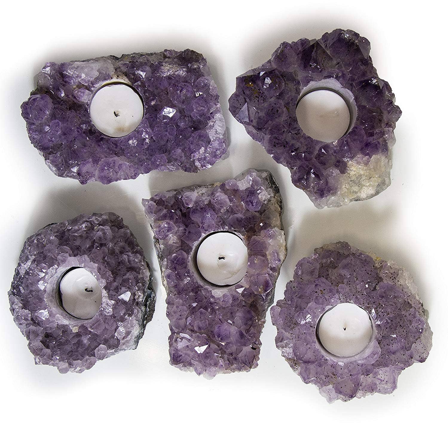 Rock Paradise - Wholesale Candle Holder - Amethyst Crystal Candle Holders (RK2-01)4