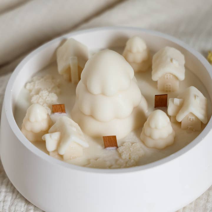 Niki Candle - Wholesale Novelty candle - Christmas Village Scented Candle1