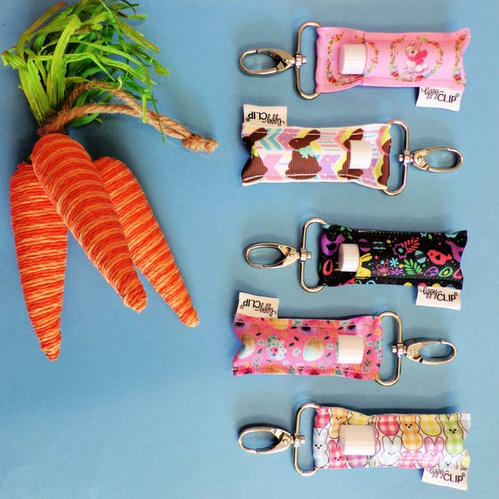 LippyClip Lip Balm Holder - Wholesale Lip Balm Case/Holder - Joyful Easter Eggs LippyClip® Lip Balm Holder for Chapstick
