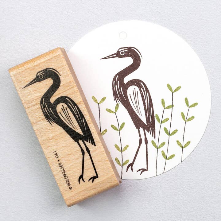 5x Stamp | Grey Heron for wholesale by Perlenfischer