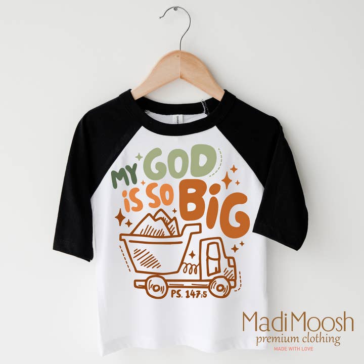 Madi Moosh - Wholesale Screen Printed T-Shirt - Kids - My God Is So Big Shirt - Christian Shirt4