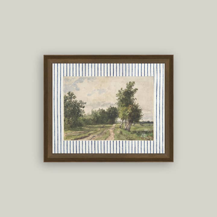 Petal Lane Home - Wholesale Art Print - Provence Landscape Framed Antique Art3