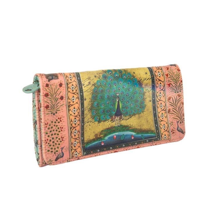 Cartera Tri Fold Starlet para venta al por mayor de PAPAYA