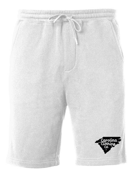 1711 retro logo black men & women fleece shorts -4 color options for wholesale by Shop Carolina Clothing Co.