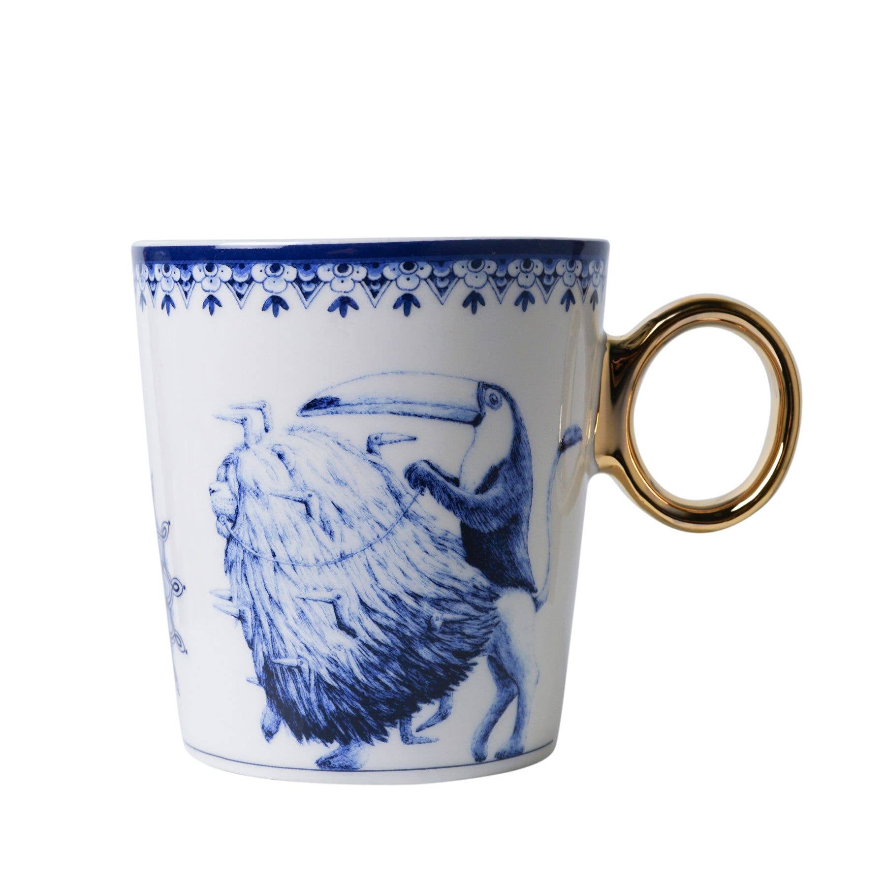 Heinen Delfts Blauw - Wholesale Coffee Mug - Mug Zodiac Sign Leo0