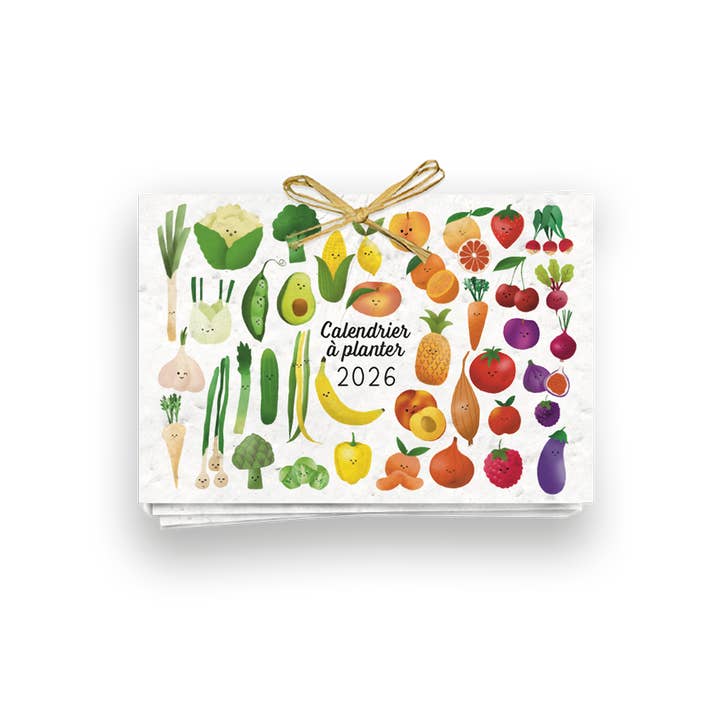 Papier Fleur - Wholesale Calendar - Planting calendar 2026, Fruits and vegetables1
