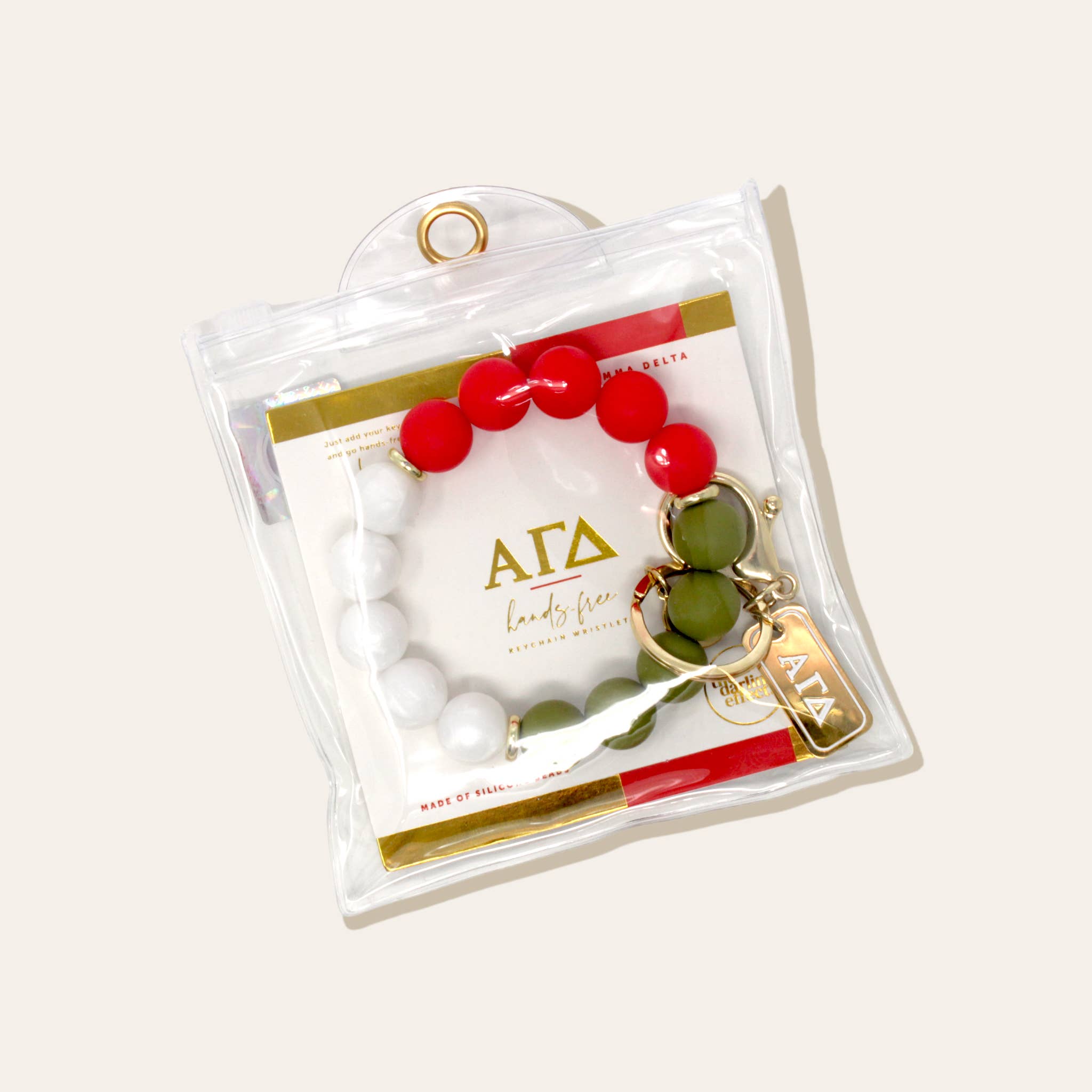 The Darling Effect - Vente Bracelets porte-clés - VENTE DE SORORITÉ - Porte-clés bracelet en silicone mains libres0