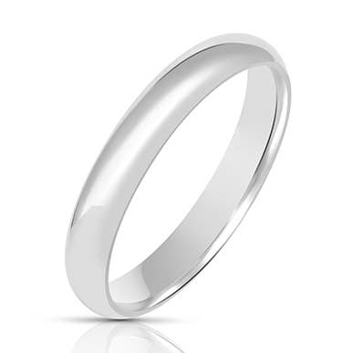 Alliance confortable en argent sterling 925 de 4 mm pour la vente par NYC Sterling