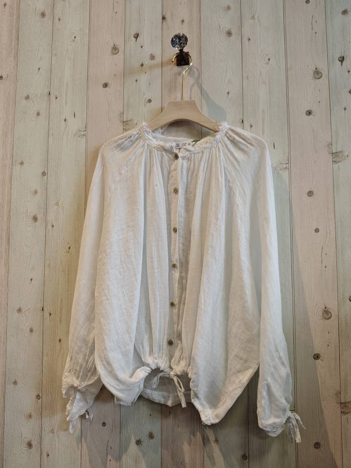 Linen & More - Wholesale Blouse – Women’s - REF 83688 BLOUSE 100% LINEN CLOSED11