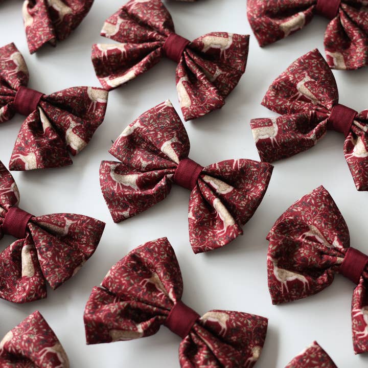 Dog Sailor Bow Tie - Winter Fawn for wholesale by The aDoraBle Pooch Company